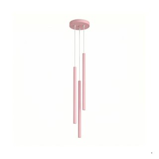 Sollux Lighting Lampa wisząca PASTELO 3P różowa