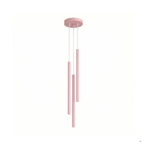 Sollux Lighting Lampa wisząca PASTELO 3P różowa