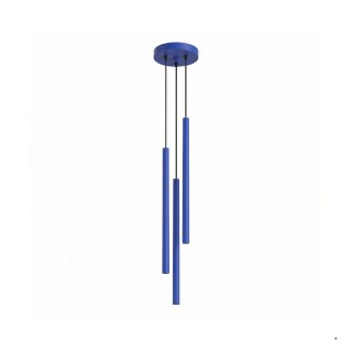 Sollux Lighting Lampa wisząca PASTELO 3P ultramaryna
