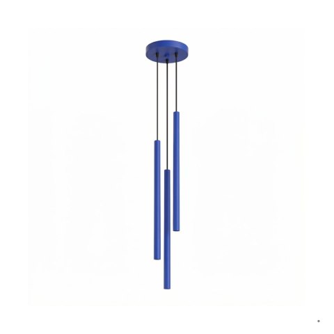 Sollux Lighting Lampa wisząca PASTELO 3P ultramaryna