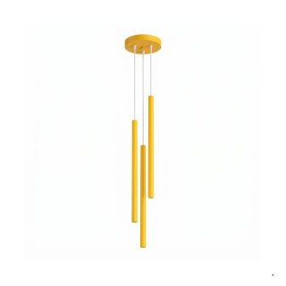 Sollux Lighting Lampa wisząca PASTELO 3P żółta