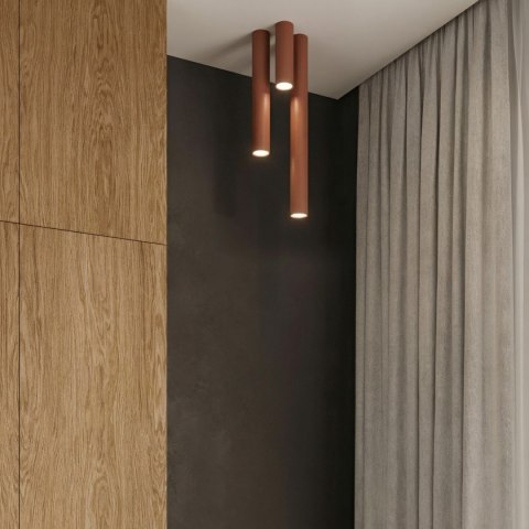 Sollux Lighting Plafon LAGOS 10 ochra czerwona
