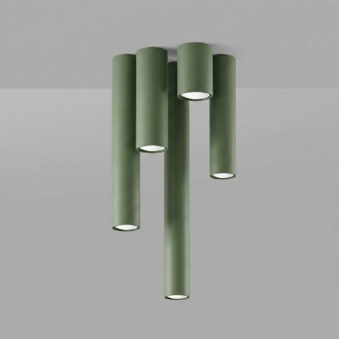 Sollux Lighting Plafon LAGOS 10 zielona oliwka