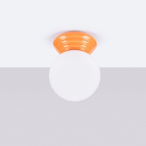 Sollux Lighting Plafon ZORI pomarańczowy IP44