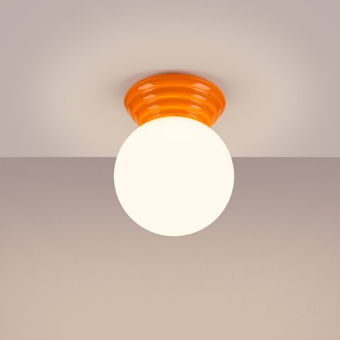 Sollux Lighting Plafon ZORI pomarańczowy IP44