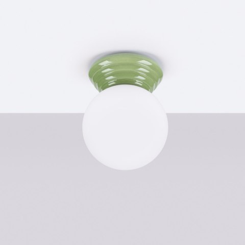 Sollux Lighting Plafon ZORI zielony IP44