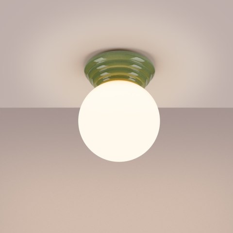 Sollux Lighting Plafon ZORI zielony IP44