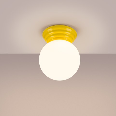 Sollux Lighting Plafon ZORI żółty IP44