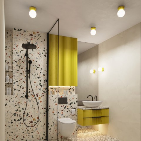 Sollux Lighting Plafon ZORI żółty IP44