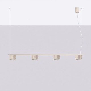 Sollux Lighting Żyrandol AURA 4 beżowa Gx53