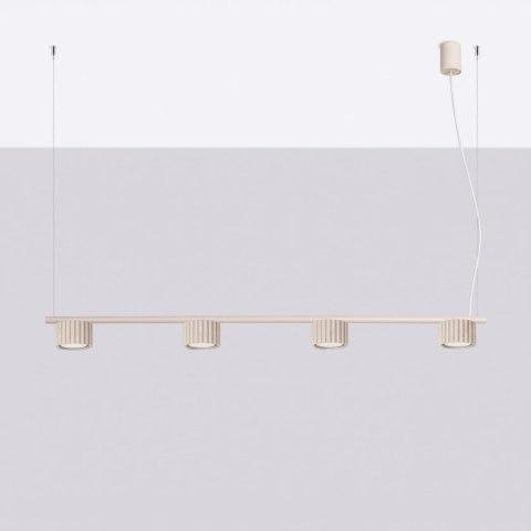 Sollux Lighting Żyrandol AURA 4 beżowa Gx53