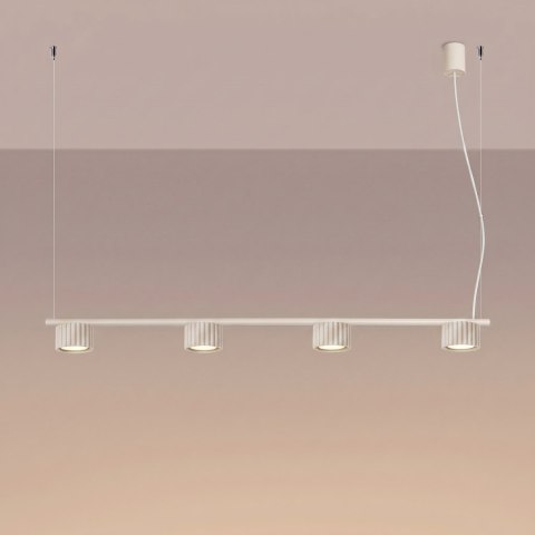 Sollux Lighting Żyrandol AURA 4 beżowa Gx53