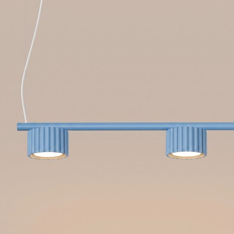 Sollux Lighting Żyrandol AURA 4 błękitna Gx53