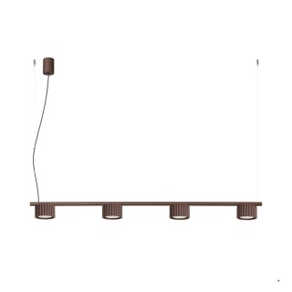 Sollux Lighting Żyrandol AURA 4 brązowa Gx53