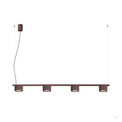 Sollux Lighting Żyrandol AURA 4 brązowa Gx53