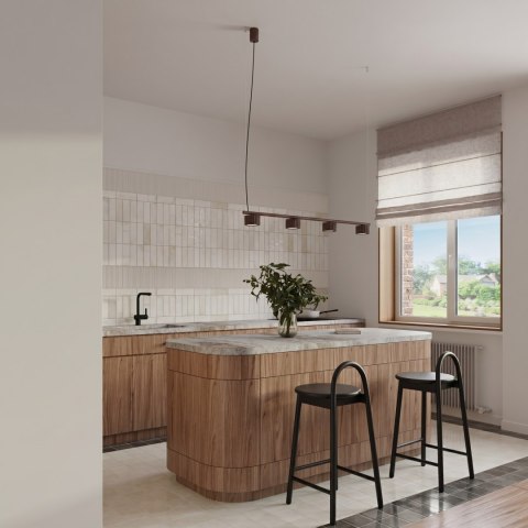 Sollux Lighting Żyrandol AURA 4 brązowa Gx53