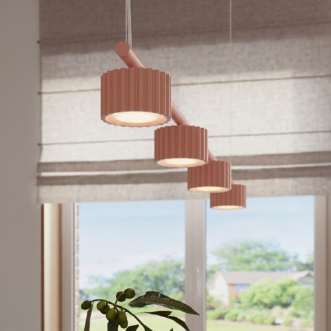 Sollux Lighting Żyrandol AURA 4 brzoskwiniowa Gx53