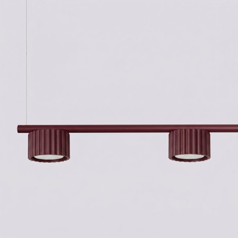 Sollux Lighting Żyrandol AURA 4 burgund Gx53