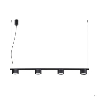 Sollux Lighting Żyrandol AURA 4 czarna Gx53