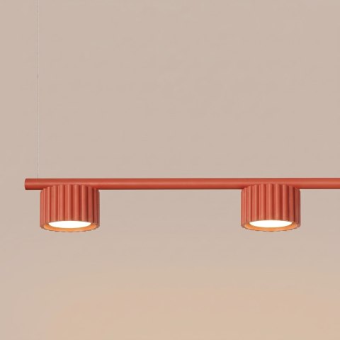 Sollux Lighting Żyrandol AURA 4 czerwona Gx53