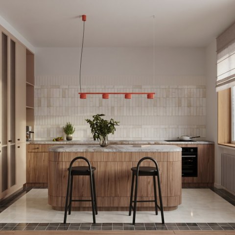 Sollux Lighting Żyrandol AURA 4 czerwona Gx53