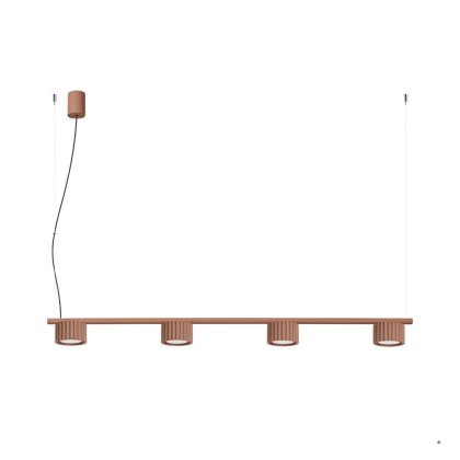 Sollux Lighting Żyrandol AURA 4 mocca Gx53