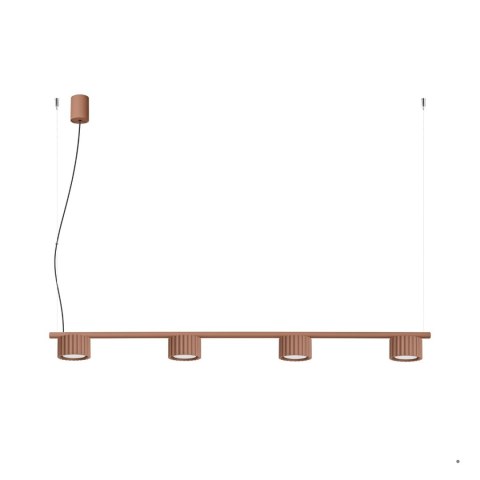 Sollux Lighting Żyrandol AURA 4 mocca Gx53