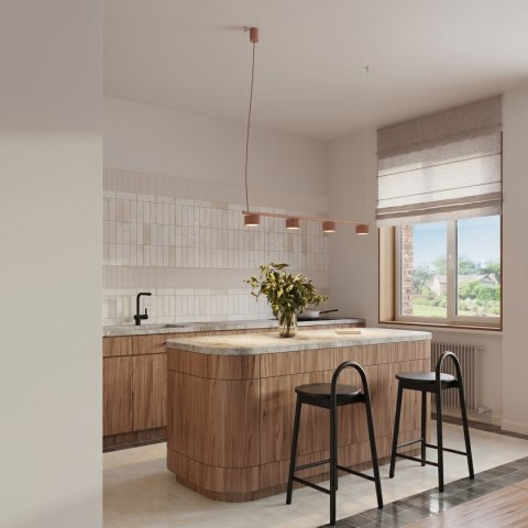 Sollux Lighting Żyrandol AURA 4 mocca Gx53