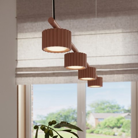 Sollux Lighting Żyrandol AURA 4 mocca Gx53