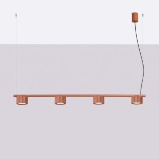 Sollux Lighting Żyrandol AURA 4 ochra czerwona Gx53