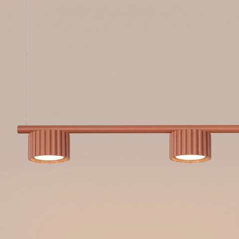 Sollux Lighting Żyrandol AURA 4 ochra czerwona Gx53