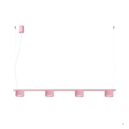 Sollux Lighting Żyrandol AURA 4 różowa Gx53