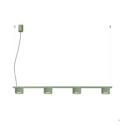 Sollux Lighting Żyrandol AURA 4 szałwiowa Gx53