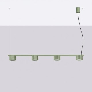 Sollux Lighting Żyrandol AURA 4 szałwiowa Gx53