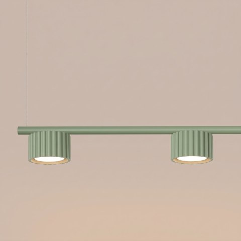 Sollux Lighting Żyrandol AURA 4 szałwiowa Gx53