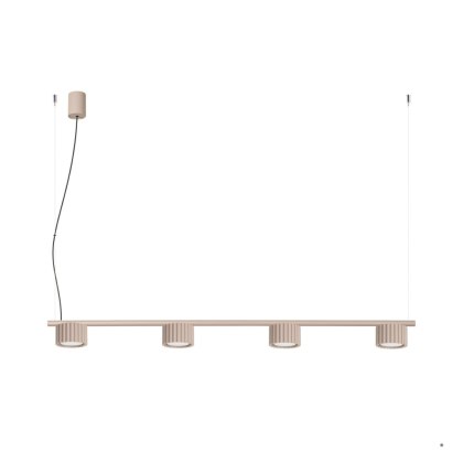 Sollux Lighting Żyrandol AURA 4 taupe Gx53