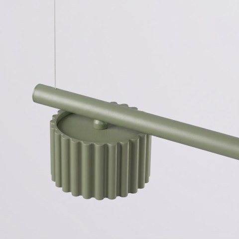 Sollux Lighting Żyrandol AURA 4 zielona oliwka Gx53