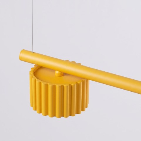 Sollux Lighting Żyrandol AURA 4 żółta Gx53