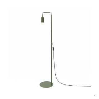 Sollux Lighting Lampa podłogowa KARBON 1 zielona oliwka