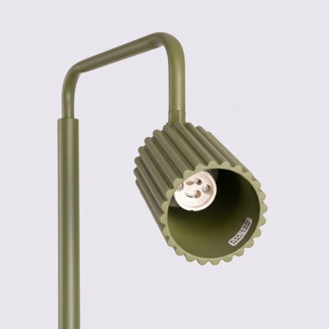Sollux Lighting Lampa podłogowa KARBON 1 zielona oliwka