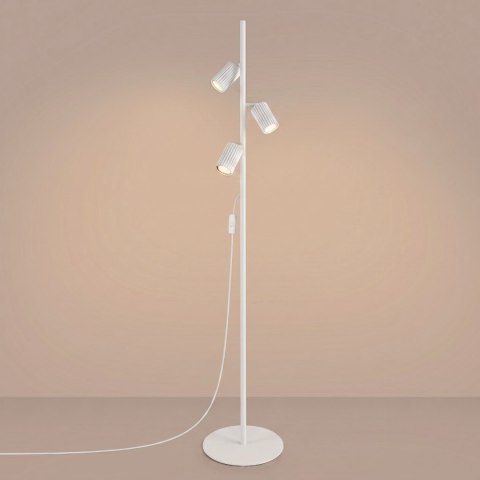 Sollux Lighting Lampa podłogowa KARBON 3 biała