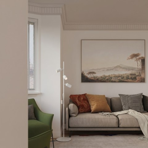 Sollux Lighting Lampa podłogowa KARBON 3 biała