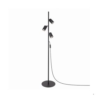Sollux Lighting Lampa podłogowa KARBON 3 czarna