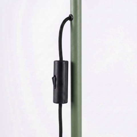 Sollux Lighting Lampa podłogowa KARBON 3 zielona oliwka