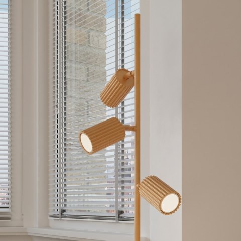 Sollux Lighting Lampa podłogowa KARBON 3 złota