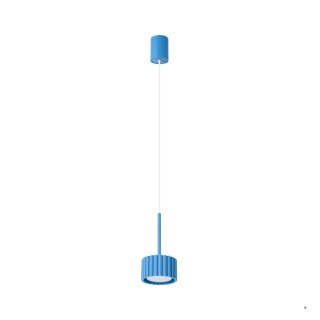 Sollux Lighting Lampa wisząca AURA 1 błękitna Gx53