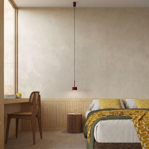 Sollux Lighting Lampa wisząca AURA 1 burgund Gx53
