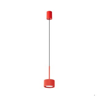 Sollux Lighting Lampa wisząca AURA 1 czerwona Gx53