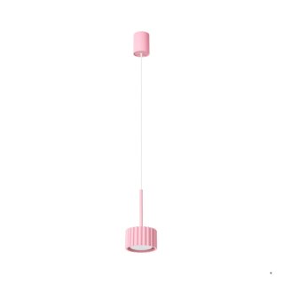 Sollux Lighting Lampa wisząca AURA 1 różowa Gx53