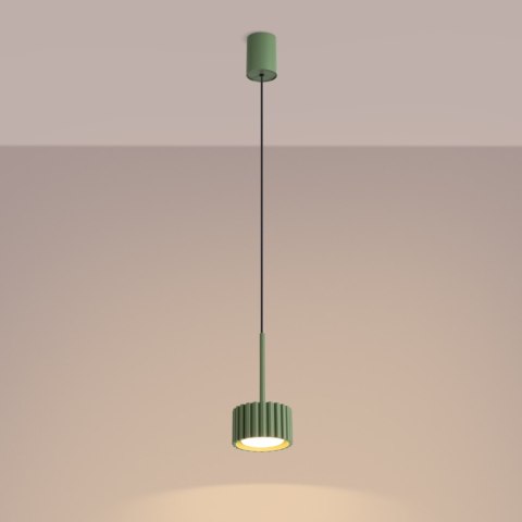 Sollux Lighting Lampa wisząca AURA 1 szałwiowa Gx53